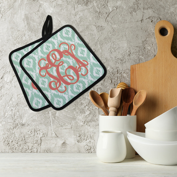 Monogram Neoprene Pot Holder - Set of 2  LIFESTYLE