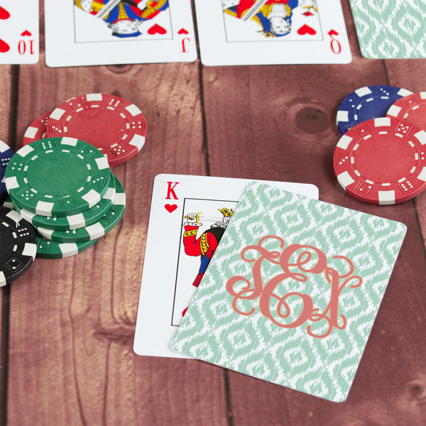 Monogram On Table with Poker Chips