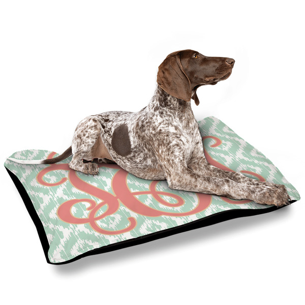 Monogram Outdoor Dog Beds - Large - IN CONTEXT