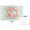 Monogram Disposable Paper Placemat - Front & Back