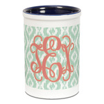 Monogram Ceramic Pencil Holders - Blue