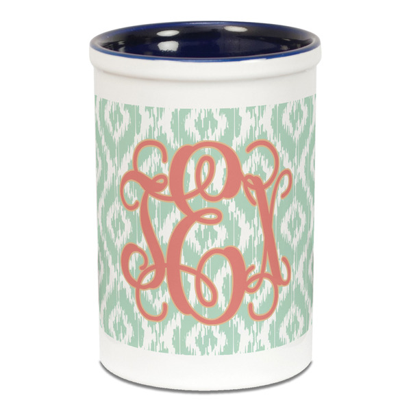 Monogram Pencil Holder - Blue