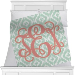 Monogram Minky Blanket - 40" x 30" - Double-Sided