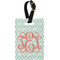 Monogram Plastic Luggage Tag - Rectangular