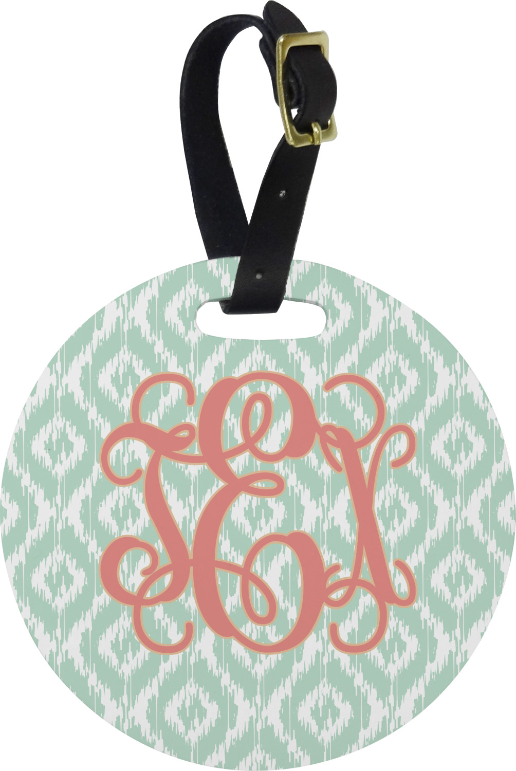 Monogram Round Luggage Tag (Personalized) YouCustomizeIt