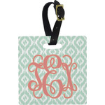 Monogram Plastic Luggage Tag - Square
