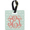 Monogram Plastic Luggage Tag - Square