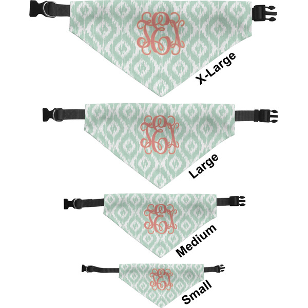 Monogram Pet Bandana Sizes