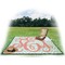 Monogram Picnic Blanket - with Basket Hat and Book - in Use
