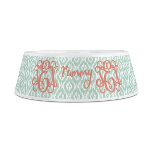 Monogram Plastic Dog Bowls - Medium - FRONT