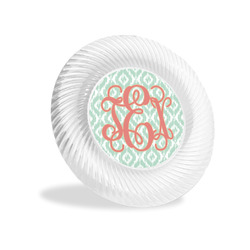Monogram Plastic Party Appetizer & Dessert Plates - 6"