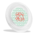 Monogram Plastic Party Dinner Plates - 10"