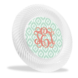 Monogram Plastic Party Dinner Plates - 10"