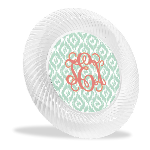 Custom Monogram Plastic Party Dinner Plates - 10"