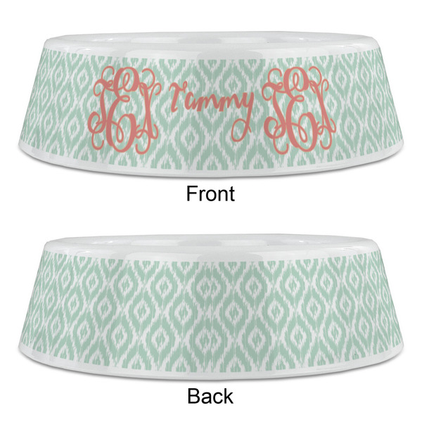 Monogram Plastic Pet Bowls - Large - APPROVAL