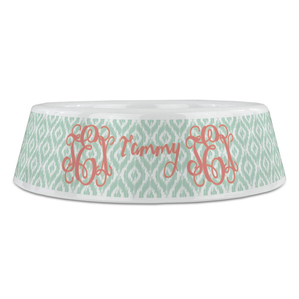 Monogram Plastic Pet Bowls - Large - FRONT