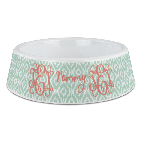 Custom Monogram Plastic Dog Bowl - Large