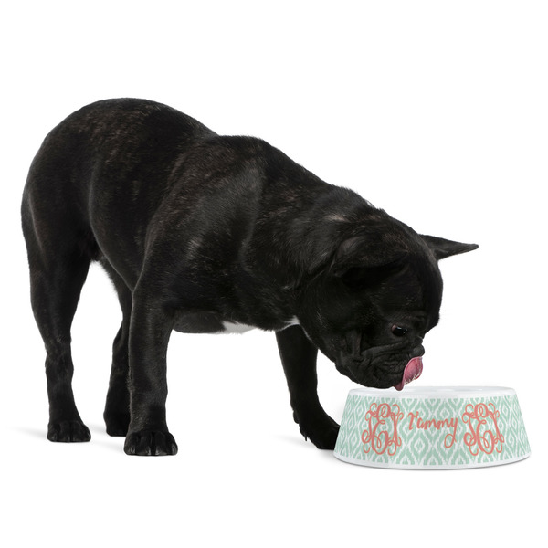 Monogram Plastic Pet Bowls - Medium - LIFESTYLE