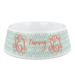 Monogram Plastic Dog Bowl