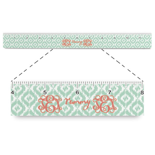 Custom Monogram Plastic Ruler - 12"