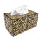 Monogram Rectangle Tissue Box Covers - Wood - with tissue
