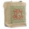 Monogram Reusable Cotton Grocery Bag - Front View
