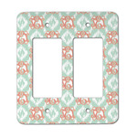 Monogram Rocker Style Light Switch Cover - Two Switch