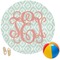 Monogram Round Beach Towel