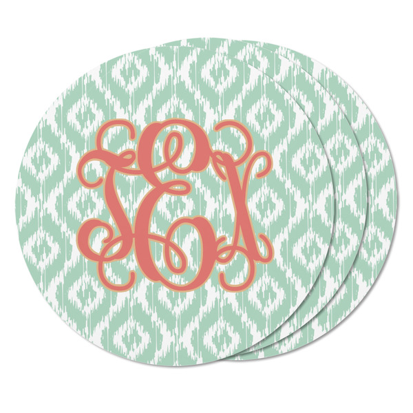 Monogram Round Fridge Magnet - THREE