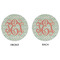 Monogram Round Linen Placemats - APPROVAL (double sided)
