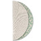 Monogram Round Linen Placemats - HALF FOLDED (single sided)