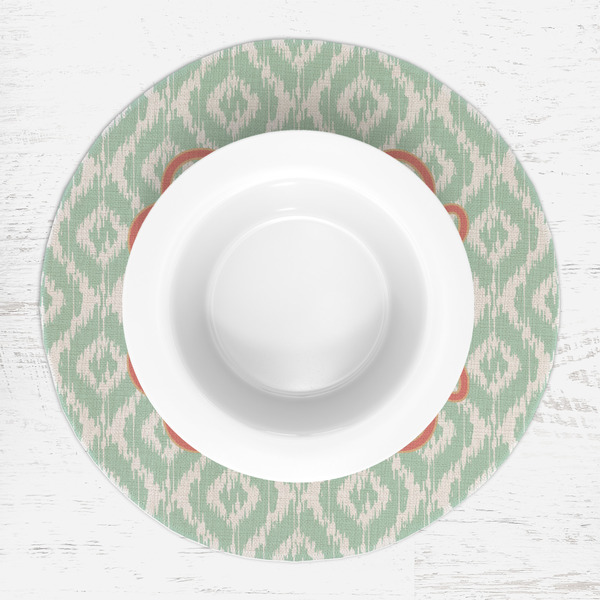 Monogram Round Linen Placemats - LIFESTYLE (single)