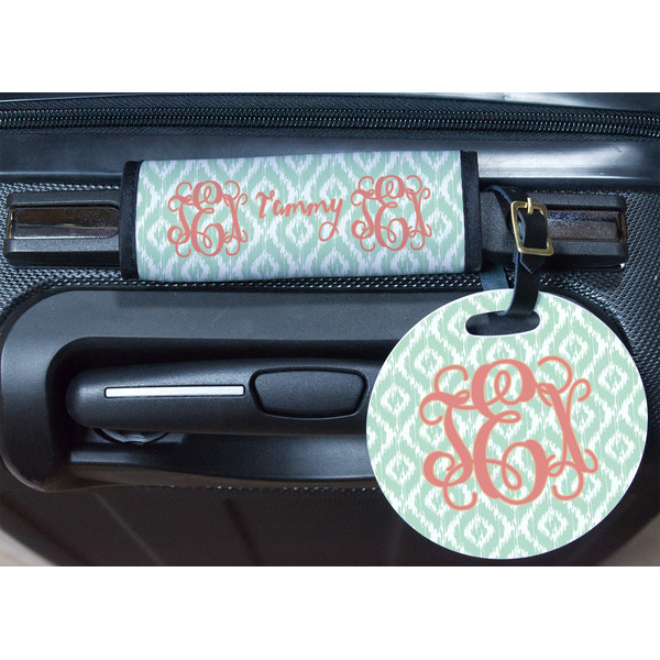Monogram Round Luggage Tag & Handle Wrap - In Context