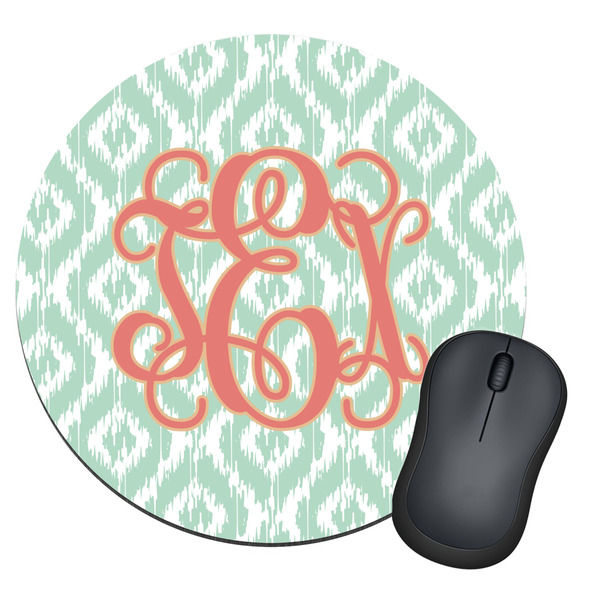 Custom Monogram Round Mouse Pad