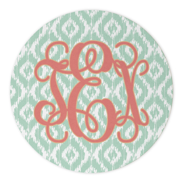 Monogram Round Paper Coaster - Approval