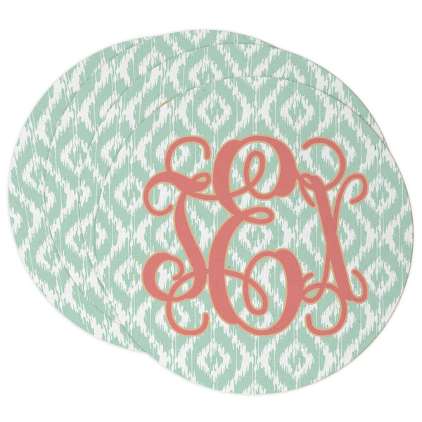 Custom Monogram Round Paper Coasters