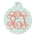 Monogram Round Pet ID Tag