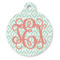Monogram Round Pet ID Tag