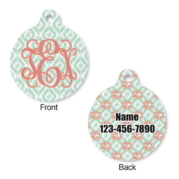 Monogram Round Pet Tag - Front & Back