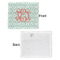 Monogram Security Blanket - Front & White Back View