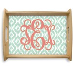 Monogram Natural Wooden Tray - Large