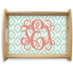 Monogram Natural Wooden Tray - Large