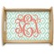 Monogram Natural Wooden Tray - Large