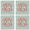 Monogram Set of 4 Sandstone Coasters - See All 4 View