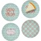Monogram Set of Appetizer / Dessert Plates