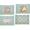 Monogram Set of Rectangular Appetizer / Dessert Plates