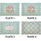 Monogram Set of Rectangular Appetizer / Dessert Plates (Approval)
