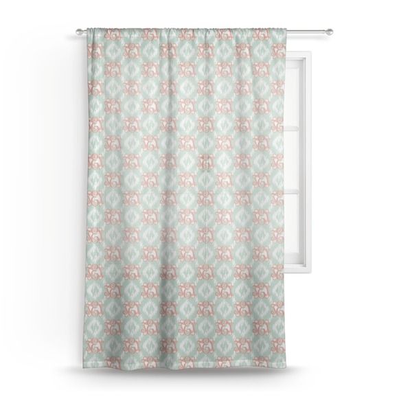 Custom Monogram Sheer Curtain - 50" x 84"