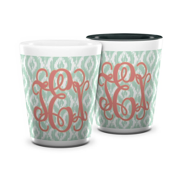 Custom Monogram Ceramic Shot Glass - 1.5 oz