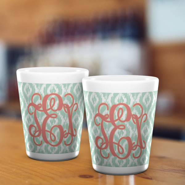 Monogram Shot Glass - White - LIFESTYLE